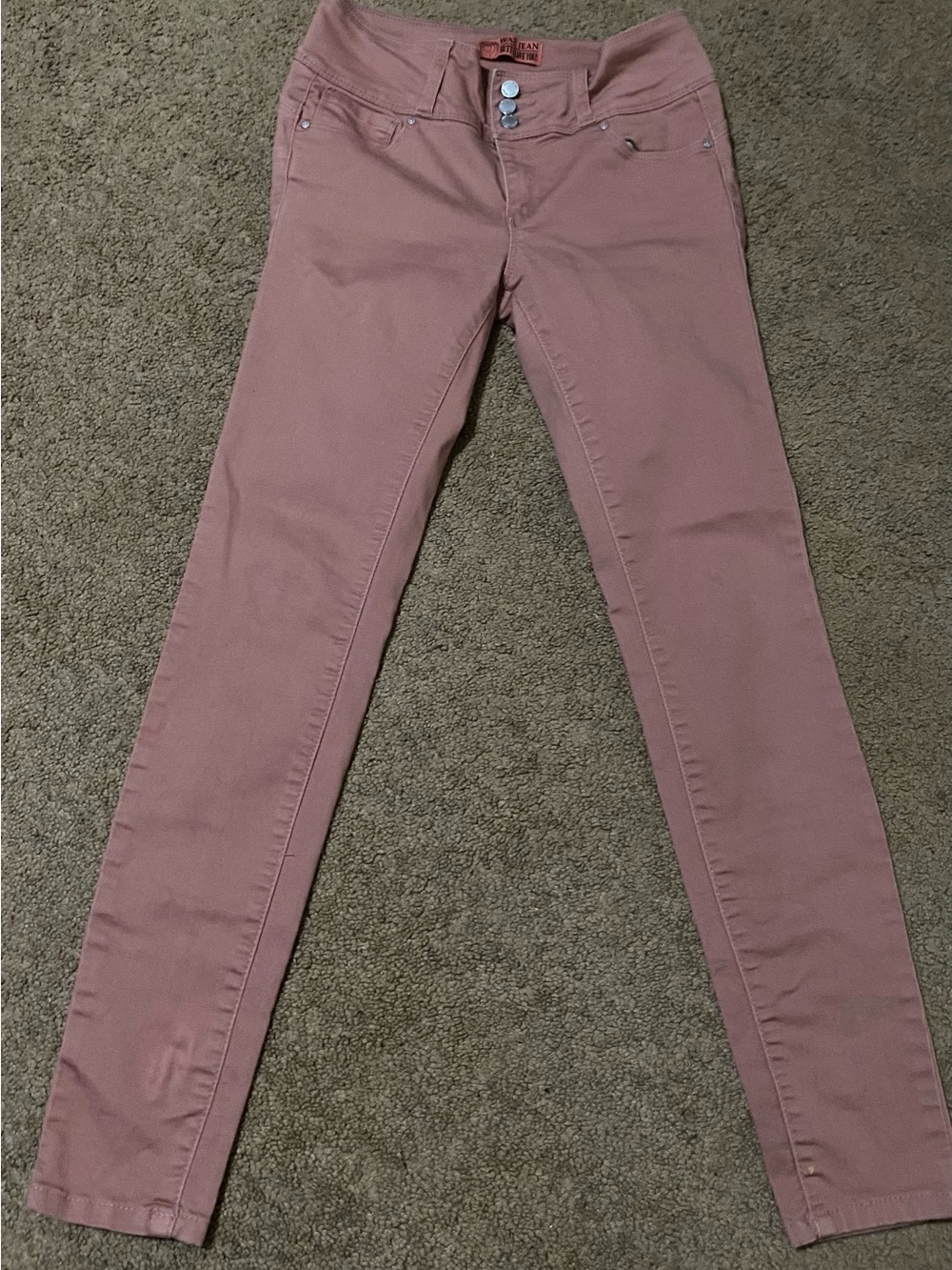 Wax Jean Women's Skinny Jeans in Dusty Rose